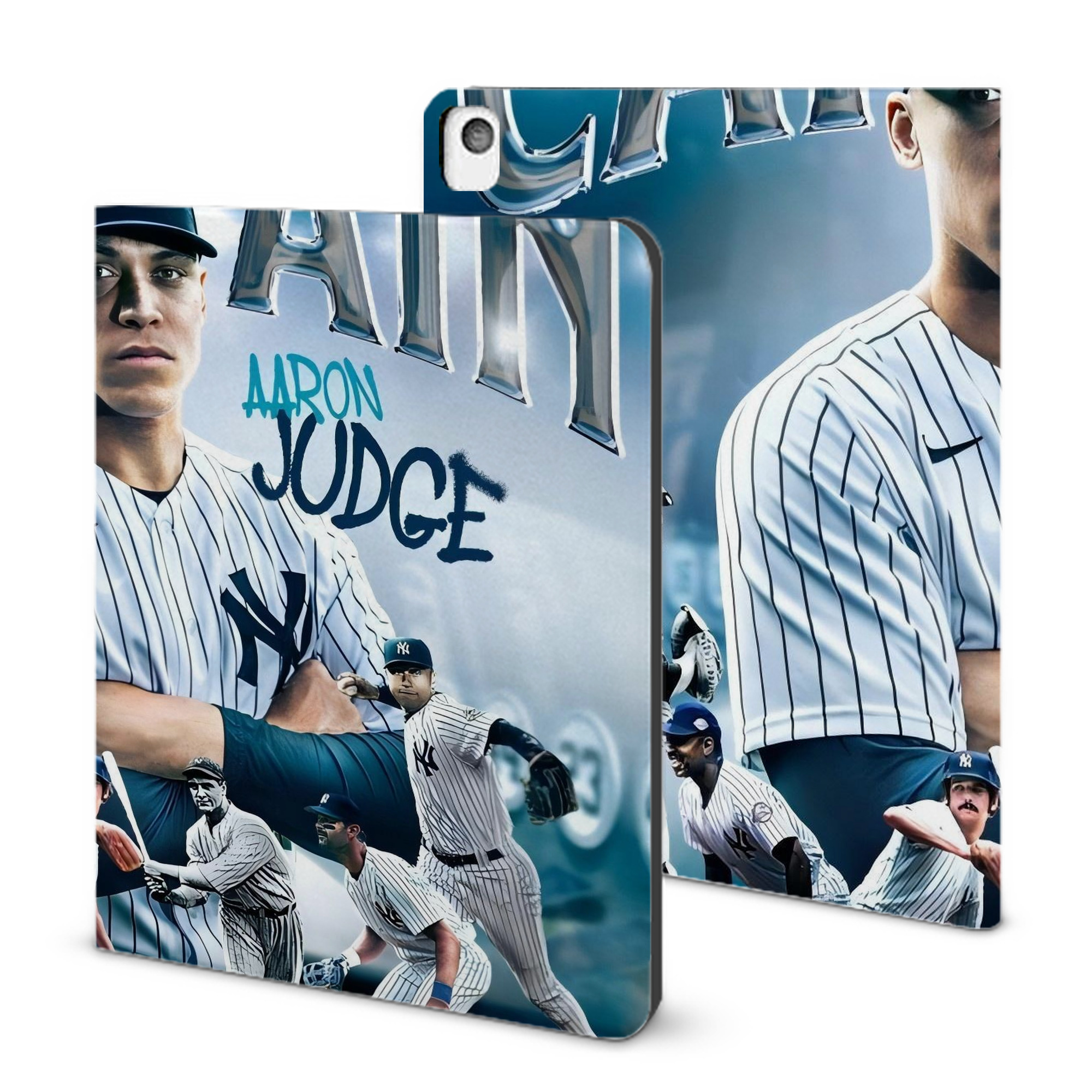 Aaron Judge Yankees Captain IPad Book-Style Case With Pencil Slot – Slim PU & TPU Cover – Full Protection, Precise Fit, Water & Scratch Resistant